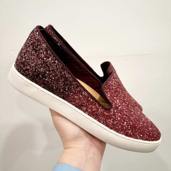 Birdies Slip-On Ombre Glitter Shoe Red Size 6.5 - Picture 1 of 8